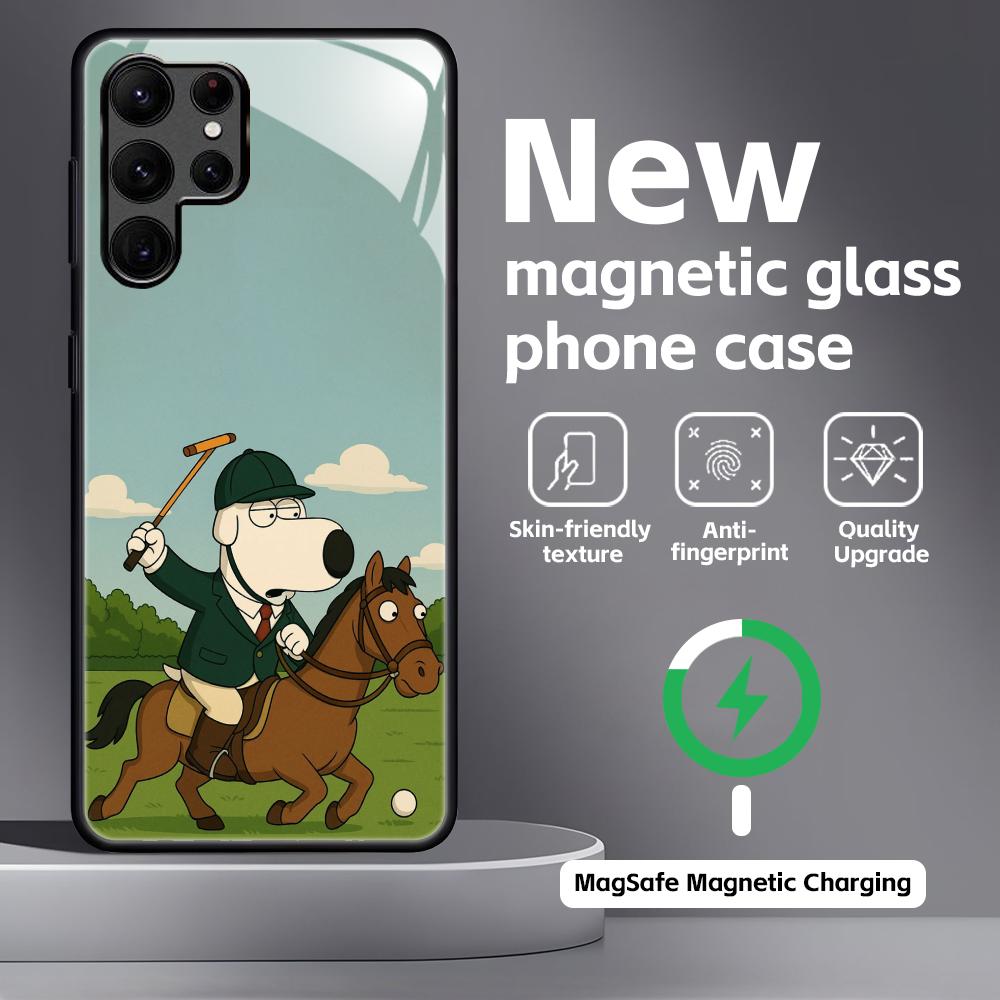 Anime F-Family G-Guy  Phone Case For Samsung S26 S25 S24 S23 S22 S21 Plus Ultra Note20 Glass Magnetic Case