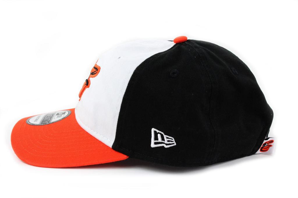 New Era 9TWENTY MLB Baltimore Orioles Cap in White/Orange