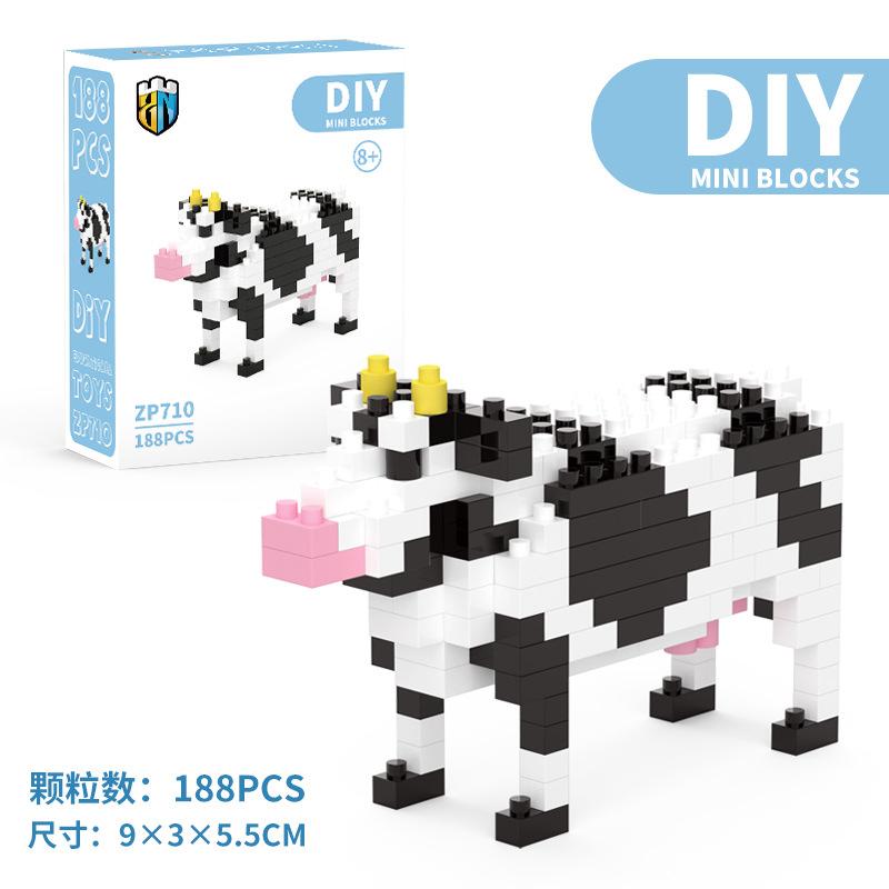 Building Blocks Animal Micro-particle Building Blocks Men's and Women's Children's Educational Toys Small Box Assembly