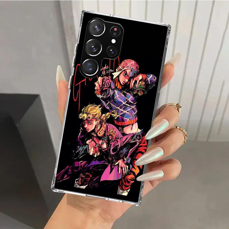 JoJo's Bizarre Adventure Golden Wind Handyhülle für Samsung Galaxy S25 S24 S23 Ultra S22 S21 Plus S20 FE S10 + S10E S25U Weich Prin