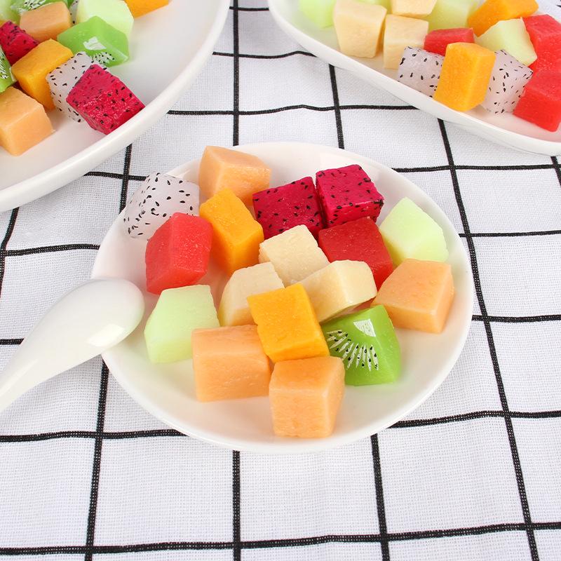 DIY Fruit Salad Simulation Dice Model - Fake Cake Photo Prop and Decoration