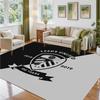 Leeds United Football Design Crystal Velvet Rug Soft Decorative Mat for Bedroom Entrance