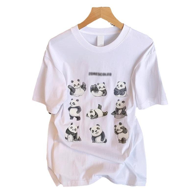 Pure cotton heavy student short-sleeved t-shirt summer new trendy couple clothing men's and women's same versatile half-sleeved s