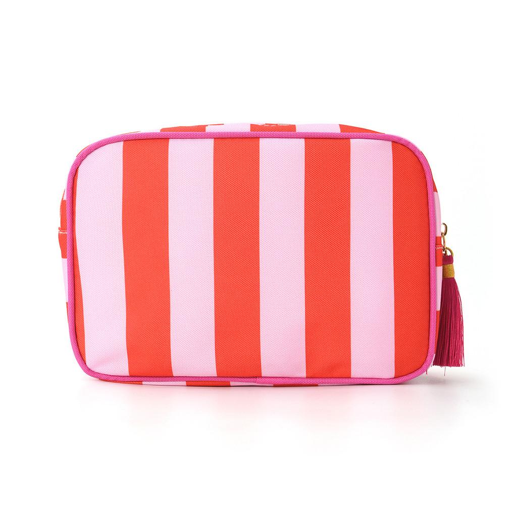Cosmetic Bag With Striped Tassels Waterproof Travel Organizer For Women