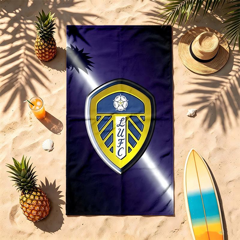 Club de Fútbol Leeds United (5) Toalla de Playa Temática Resistente a la Arena Suave Y Cómoda Adecuada Para la Piscina Camping Yoga Y Buceo Un Imprescindible de Viaje