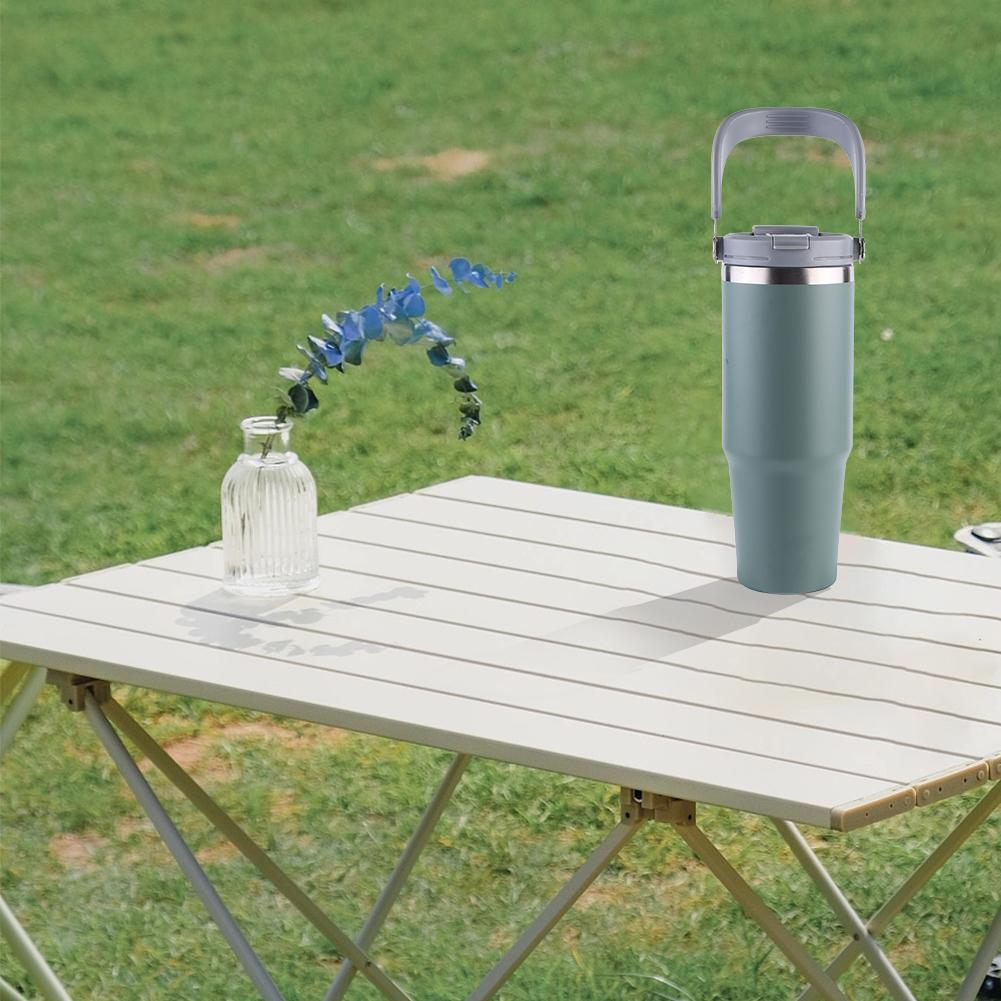 30oz Vacuum Insulated Cup with Handle Double-Layer Insulated Cup Stainless Steel Portable Water Cup for Cold Hot Beverages