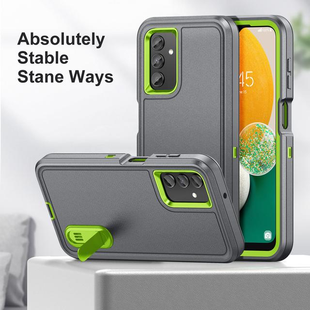 For Samsung A54 Fall Protection Built -In Kickstand Armor Case For Samsung Galaxy A54 A 54 5g Dual Layer Phone Bag Funda