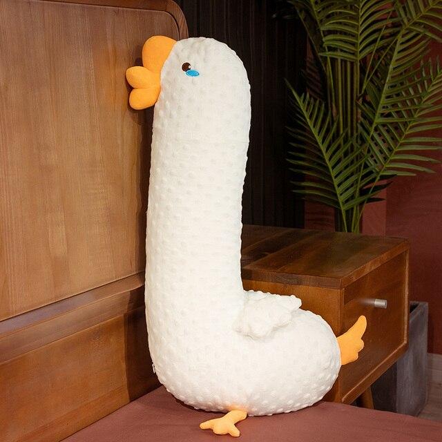 Lovely Duck Goose Dinosaur Plush Toys Cute Animal Long Pillow Stuffed Soft Sleeping Cushion for Children Kids Gift