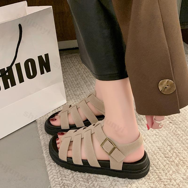 Fashion Women Sandals Summer Open Toe 2025 Roman Platform Comfortable Outdoor Leisure Beach Shoes Fashion Retro Sandalias De Mujer