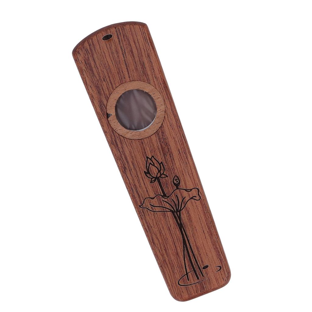 Flet drewniany Kazoo Drewniana gitara do gry Ukulele Akompaniament harmonijka przeponowa Instrument dęty heban