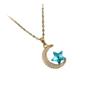 2026 Luxury Star Moon Pendant Necklace - Trendy High-End Simple Clavicle Chain
