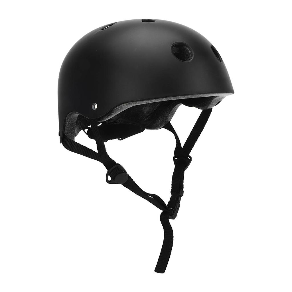 Skateboard Radfahren Helm ABS EPS Verstellbar Elektroroller Sicherheitshelm für Kinder Schwarz L