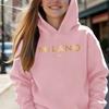 Kinder Milano Hoodie Italien Buchstaben Grafikdruck Pullover Sweatshirt Jungen Mädchen Italienischer Stil Lässig Streetwear Kapuzenoberteil Herbst
