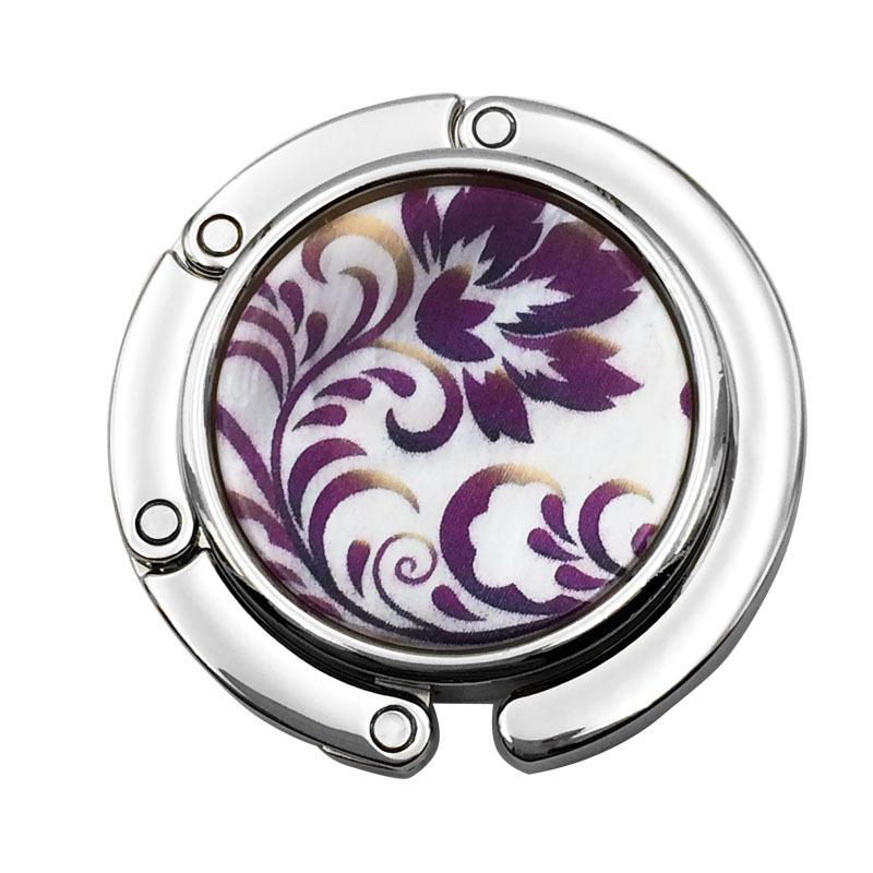 Kreativer runder Muschel Falt-Handtaschenhaken - Flacher Clip Aufhänger für Tischkante Taschenzubehör