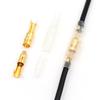60Pcs Car Electrical Wire Connector Diameter 4Mm Female Male And Case Cold Press Terminal 1In2Out Bullet Crimp Terminal