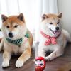 Original Pet Dog Bandana Tang Thread Printing Puppy Bib Bow Tie Party Neck Accessories Kitten Grooming Kerchief Shiba Inu Collar