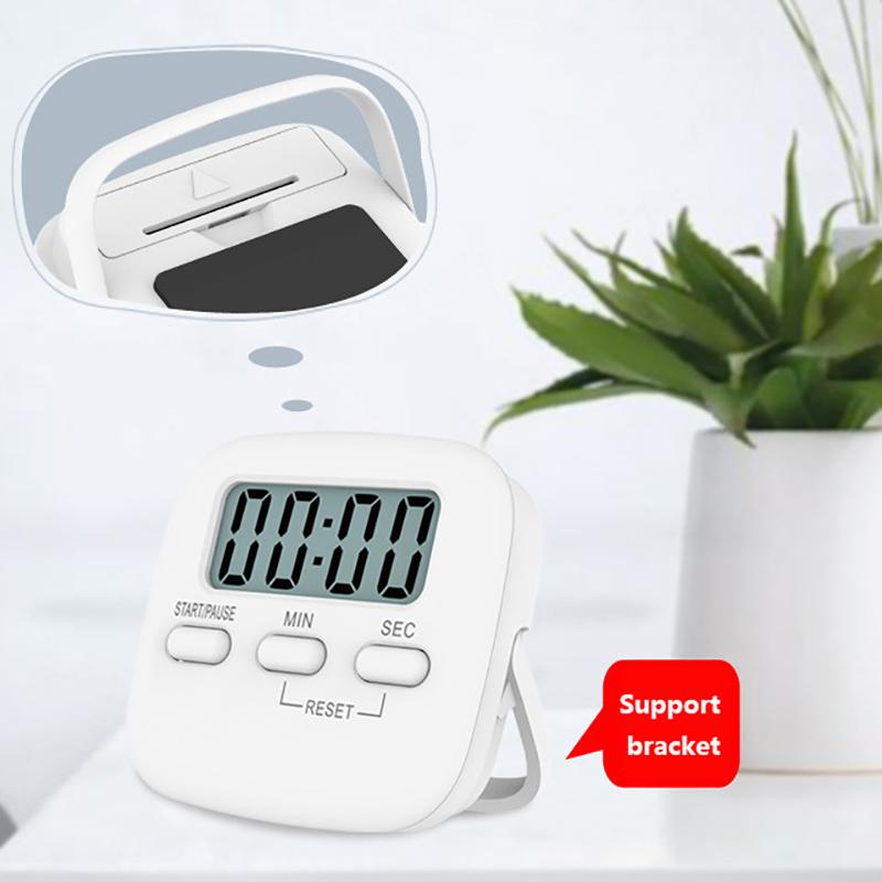 Lcd Digital Display Timer Alarm Clock Sleep Stopwatch Clock House Kitchen Cooking Shower Study Kitchen Countdown Timer