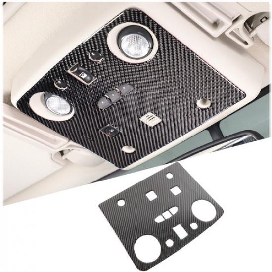 Carbon fiber Overhead Reading light Trim sticker For Hummer H2 2003-07