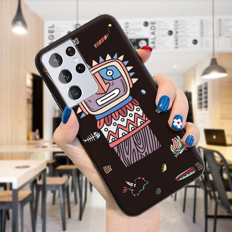 

Мягкий силиконовый чехол из ТПУ с рисунком в стиле бохо, дикий человек, вождь индейского племени Redmi Note 13 Pro 4G