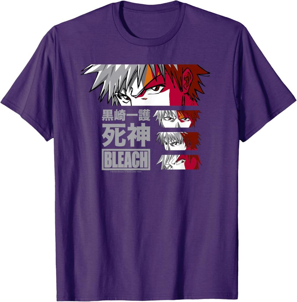 Bleach Ichigo Eyes with Kanji Anime T-Shirt S-4XL Unisex