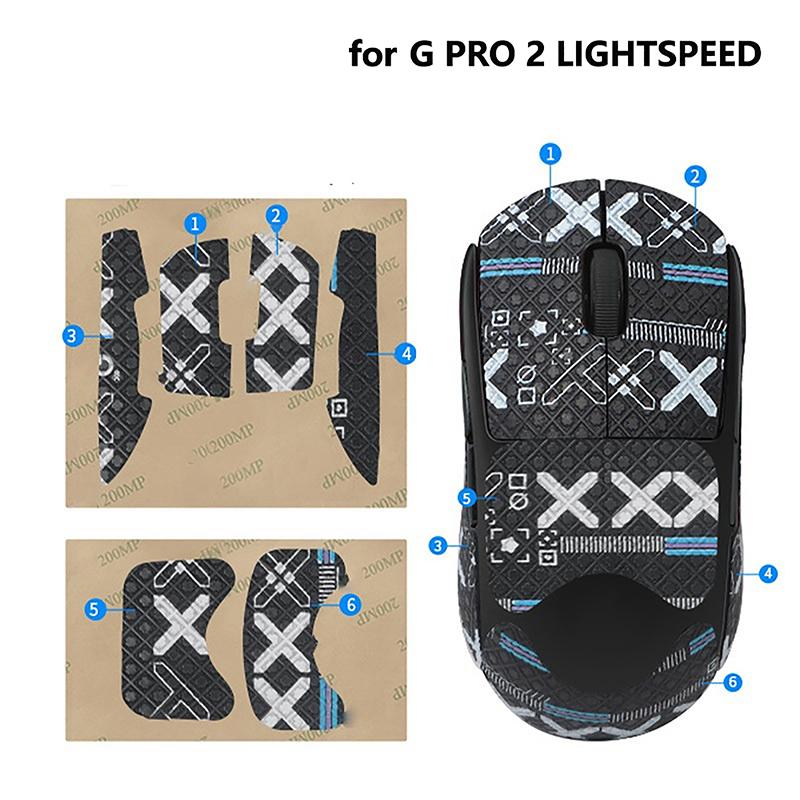 Adesivo Antiscivolo per Mouse Nastro Adesivo Assorbi Sudore Per Logitech Gpw4 Per Logitech G Pro 2 Lightspeed Mouse da Gioco E-Sport Gamer