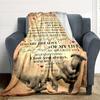 1pc Love Life Blanket, Lightweight Flannel Throw Blanket For Sofa, Bed, Travel, Camping, Living Room, Office238