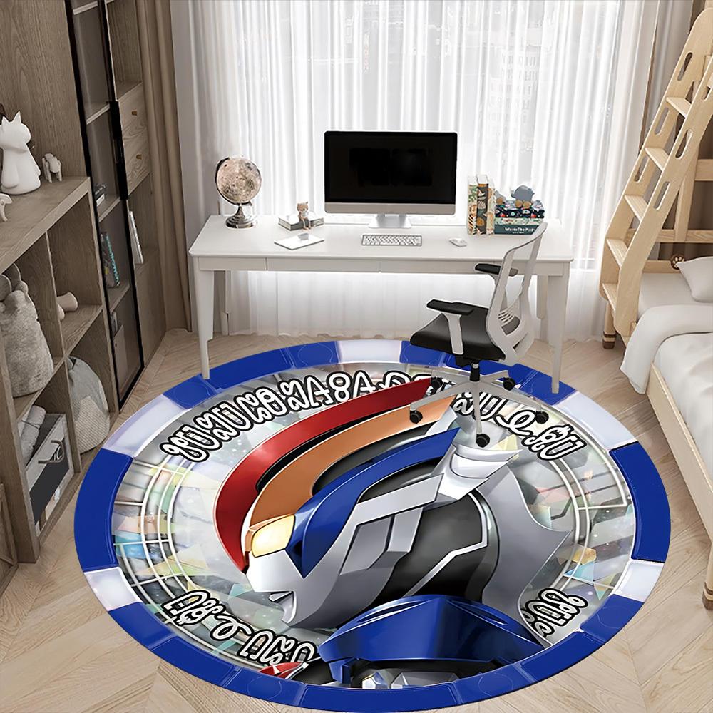 1 Stück Ultraman Stuhlteppich für das Büro, rutschfest, maschinenwaschbarer Teppich für das Büro, Raum-Urlaubsdekoration für Weihnachten, Geburtstag, Polyester