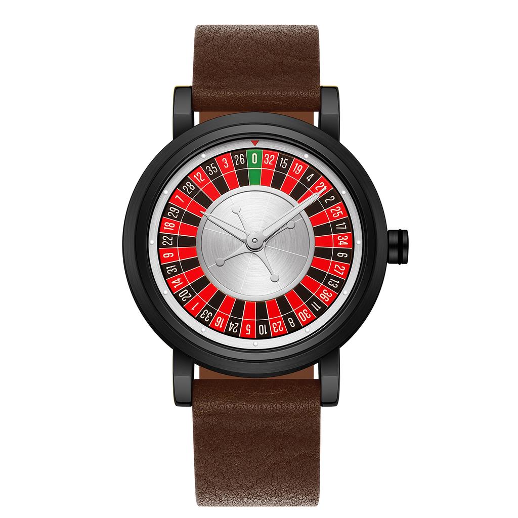 New Fashionable Creative Rotating Wheel Dial Men Watch Luminous Waterproof Quartz Watches Relojes Para Hombres