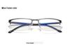Men's Fashion Photochromic Half-Rim Metal Reading Glasses: Indoor/Outdoor Dual-Use with Anti-Blue Light Protection