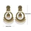 Stylish Long Dangle Earrings Handmade Pearls Tassels Earrings Beads Pendant Earrings Perfect for Women Party Accessories