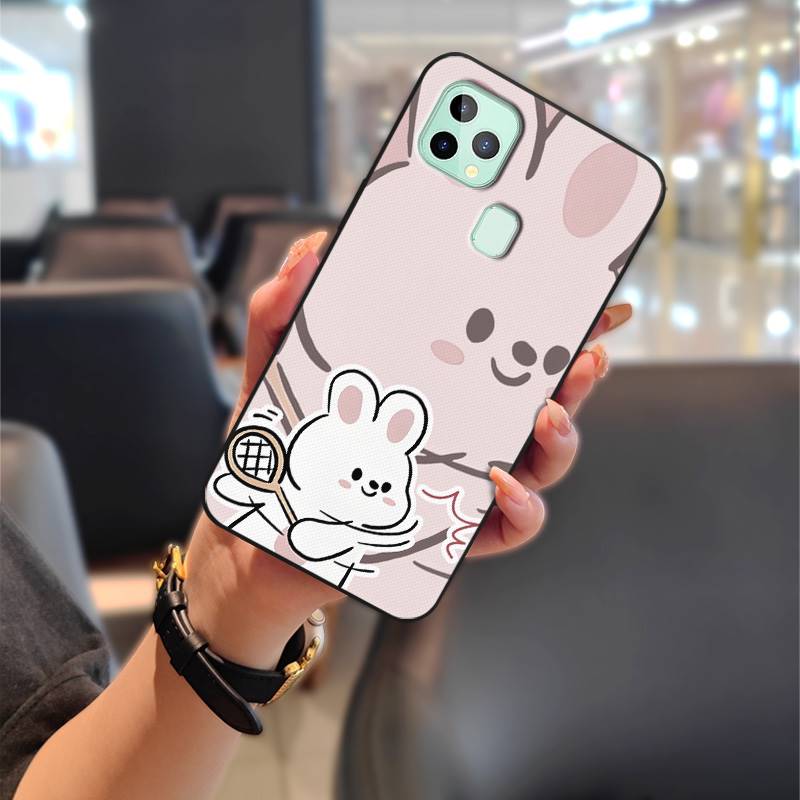 Anti-knock Cartoon Phone Case For Oukitel C22 Protective Soft Case Cute Silicone Full Wrap Couple Back Cover Waterproof