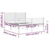 VidaXL Cadre de lit avec tête de lit 160x200 cm bois massif 3195036