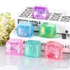 Glitter Ice Cube Fidget Toys Soft Slow Rebound Colorful Sparkle Design Stress Relief For Kids Adults Home Party Use