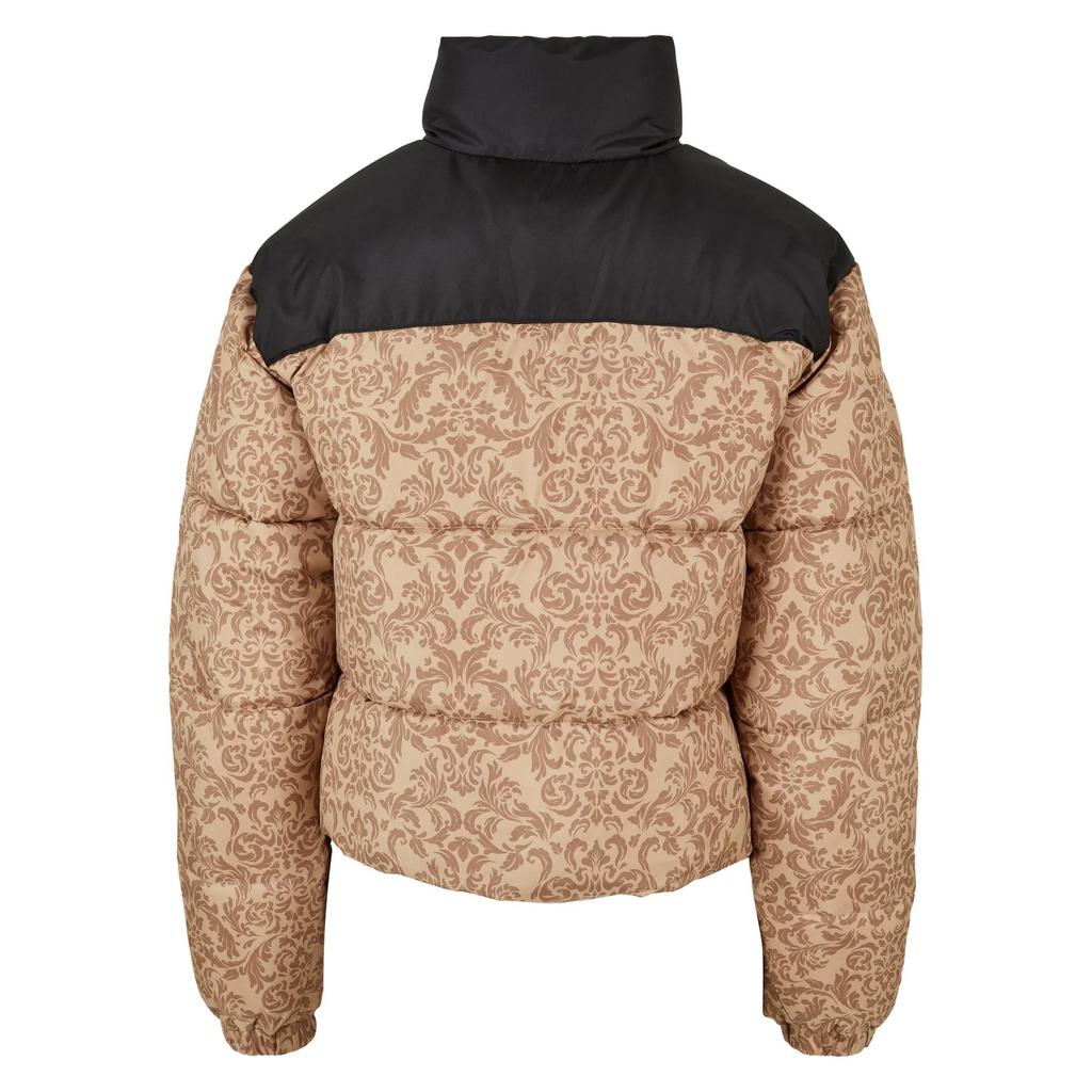 Urban Classics Womens/Ladies Retro All-Over Print Puffer Jacket