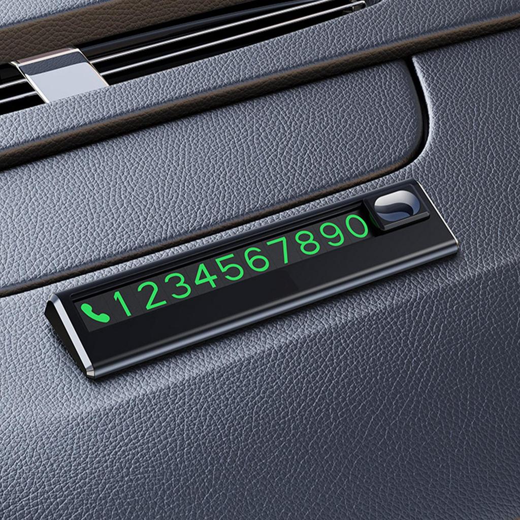 Car Temporary Parking Plate Mini Temporary Car Phone Number Plate Glow and Car Phone Number Plate for SUV and Car
