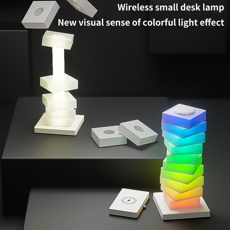 Macaron Rainbow LED Night Light Cute Candy Lamp for Kids Room Bedroom Girly Candy Style Children's Room Atmosphere Light