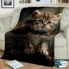Roztomilá kočka kaliko, kočka Garfield, perská kočka, kreslená deka Ragdoll, měkká deka pro domácí ložnici přikrývka na pohovku pro děti