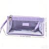 Transparent Pencil Bag Large Capacity Storage Bag Multifunctional Zipper Pen Bag  Students