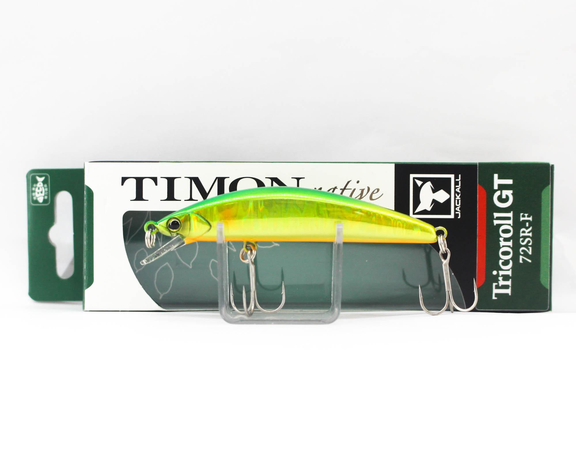 

Плаваюча приманка Jackall Timon Tricoroll GT 72 SR-F Green Gold Ayu (4613)