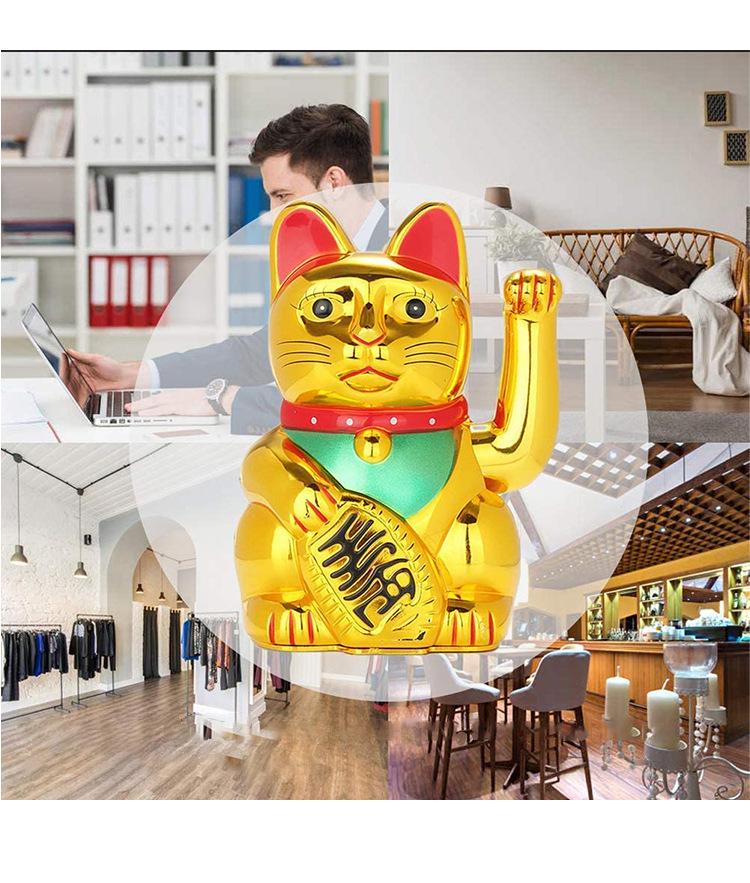 Large Multi-size Lucky Cat Figurine - Wealth & Fortune Home Decoration, Perfect for New Store Opening or Housewarming Gift