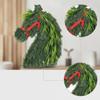 Horse Head Wreath Christmas Horsehead Decor Artificial for Homeowners, Decorators,