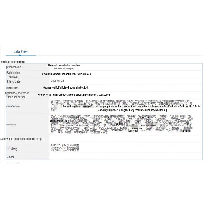 EHD Professional Oil Control Anti-Dandruff Shampoo