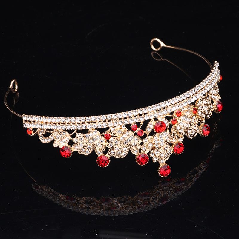 Attractive Bride Crown Temperament Princess Alloy Hair Accessories Adult Ceremony Party Birthday Crown Headband Women