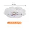 Double Layer Dumpling Drainer Plate with Vinegar Dish for Home & Commercial Use - Stylish Design