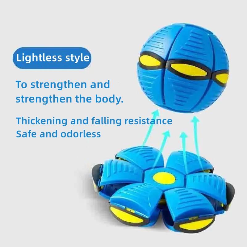 Family Fun Game Transforming Frisbee Ball Elastic Decompression 9.5" Disc/6.3" Ball