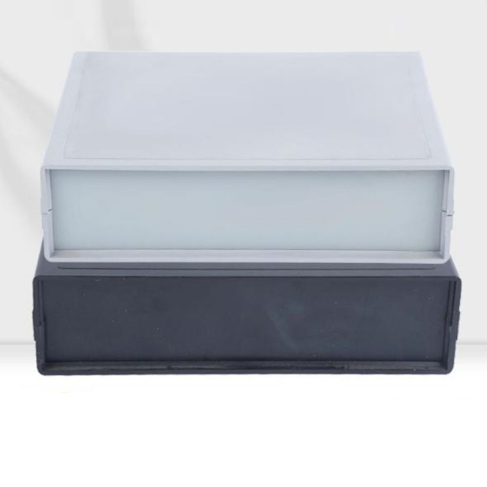 ABS Plastic Storage Case White Black Housing Instrument Case Electronic Supplies