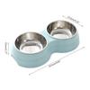 Dog Food Bowls Stainless Steel Spill-proof Dog Bowl Raised Dog Bowl Stand 2 Dog Food Bowls for Food and Water Washable