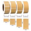 1/5roll Square Kraft Stickers Self-adhesive Blank Labels Paper Items Office Home Christmas Target Bottle Classification Stickers