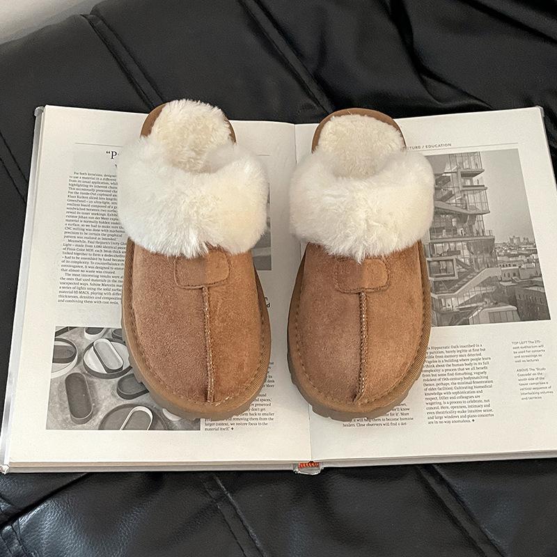 

Ретро Мао Мао кружево толстая подошва сумка голова полушлепки женские осенне-зимние модные темпераментные замшевые для улицы повседневные Мао Мао шлепки 40 малиновый