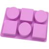 Round and Square Leaf Silicone Soap Mold Handmade Soap Making Supplies Diy Plaster Resin Candle Material Kit Cake Baking Tools